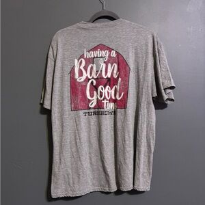 Turnrows agriculture animal barn graphic tee size XL